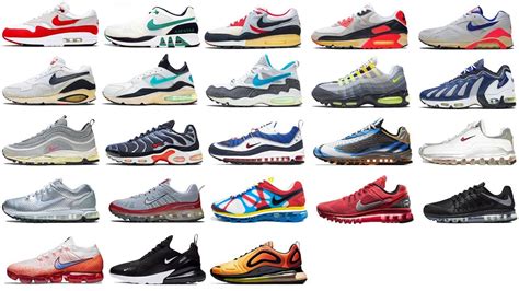 nike air max timeline